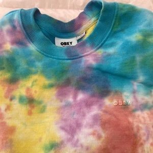 Obey Tie Dye Crewneck Sweatshirt